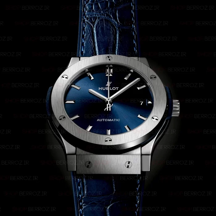 ساعت مچی مردانه هابلوت کلاسیک فاشیون آبی | HUBLOT Classic Fusion blue men's wrist watch