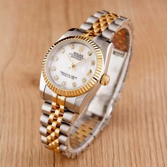 ساعت مچی زنانه رولکس دیت جاست اس/جی | ROLEX DATE JUST S/G women's wrist watch